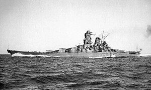 Imperial Japanese Navy's battle ship, Yamato r...