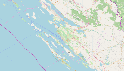 Location map Croatia Zadar County