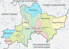Plan powiatu żagańskiego