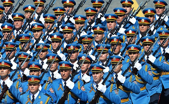 Гарда Војске Србије на војној паради у Москви (2015)