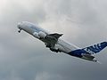 A-380 in flight.