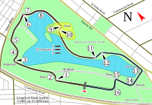 Albert Lake Park Street Circuit in Melbourne, Australia.svg