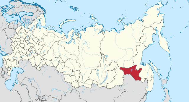 阿穆爾州在俄羅斯的位置