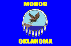 Oklahoman modokkien lippu.