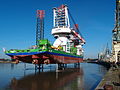 Das Errichterschiff Innovation in Antwerpen