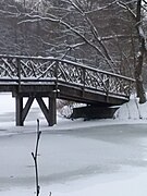 Brücke im Schnee, (Steinfurter Bagno)