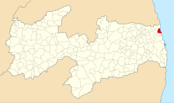 Localização de Baía da Traição na Paraíba