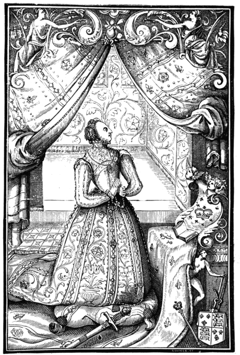 ELIZABETHA REGINA (From 'A Booke of Christian Prayers.' Printed by John Daye, London, 1569.)