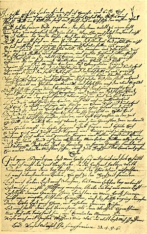English: Page of a manuscript written by Penns...