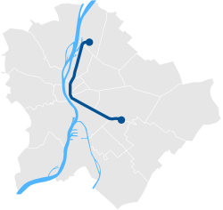 Karte der Linie M3