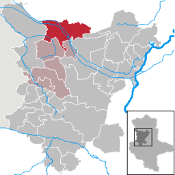 Läget för kommunen Calvörde i Landkreis Börde