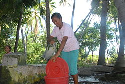 Wasser holen in Mauboque