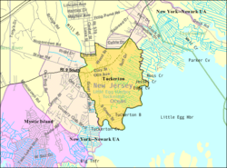 Census Bureau map of Tuckerton, New Jersey