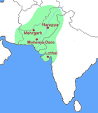 The extent of Indus Valley Civilization.