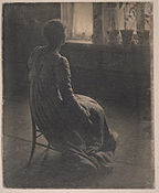 Woman seen from behind, ca 1905