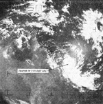 Imagem de satélite do furacão em 17 de janeiro