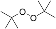 Kemia strukturo de di-tert-butil peroksido