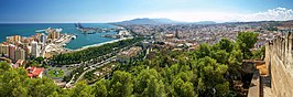 Málaga desde el monte Gibralfaro