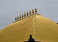 Golden roof tiles with rows of kalashas at Nataraja temple, Chidambaram, 907–955 CE.