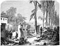 Die Gartenlaube (1870) b 768.jpg Wache im Dorfe Marly vor Metz Nach der Natur aufgenommen von Chr. Sell