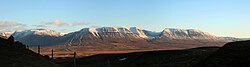 Panoramic view east across Skagafjörður, from Vatnsskarð pass