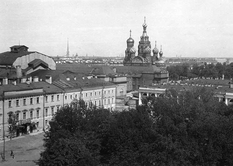 Datei:Eirik Sundvor. Leningrad. Savior-on-the-Blood (1935).jpg