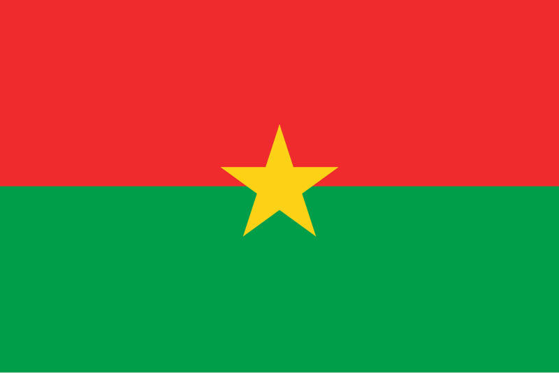 Ficheiro:Flag of Burkina Faso.svg
