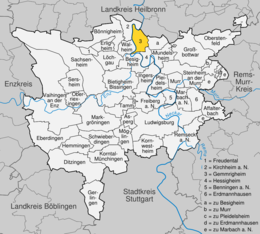 Gemmrigheim - Localizazion