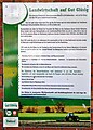 Informationstafel zum Biohof aus dem Jahr 2010
