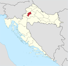 Localisation de Zagreb en Croatie