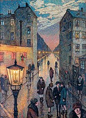 Grosstadtwinkel, by Hans Baluschek. 1929.