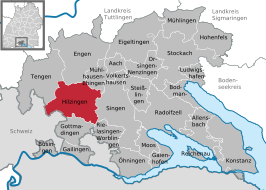 Kaart van Hilzingen