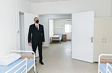 Ilham Aliyev attended inauguration of modular hospital in Ismayilli 08.jpg