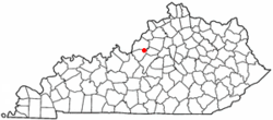 Location of Mount Washington, Kentucky