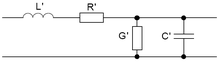 Vereinfachtes Ersatzschaltbild eines Kabels