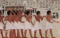 Eighteenth dynasty painting from the tomb of T...
