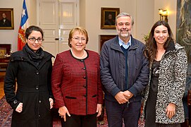 Michelle Bachelet y Baranda en 2015.