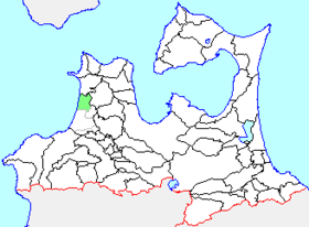 車力村の県内位置図