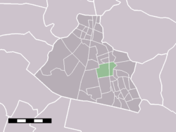 The statistical district of Koog aan de Zaan in the municipality of Zaanstad.
