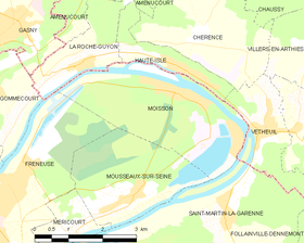 Plan de Moisson dont Haute Isle