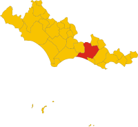 Map of comune of Fondi (province of Latina, region Lazio, Italy).svg