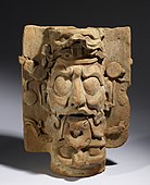 Lower part of incense burner, Palenque style, Late Classic (Walters Art Museum)