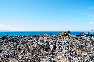 Nusa Dua peninsula cliff overlooking the Indian Ocean