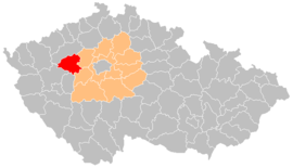 Poloha okresu Rakovník v Česku (klikacia mapa)