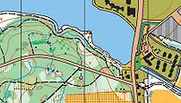 Small section of an orienteering map