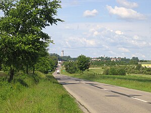 Miškovas apriņķa ainava (skats uz Ņegovas gminas Ņegovas ciemu no austrumu puses)