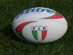 Ballon de rugby italien.