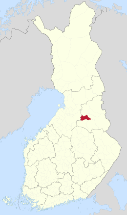 Kaart met de locatie van Paltamo
