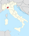Lage der Provinz in Italien