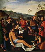 Le Pérugin, La Complainte sur le Christ mort, 1495.